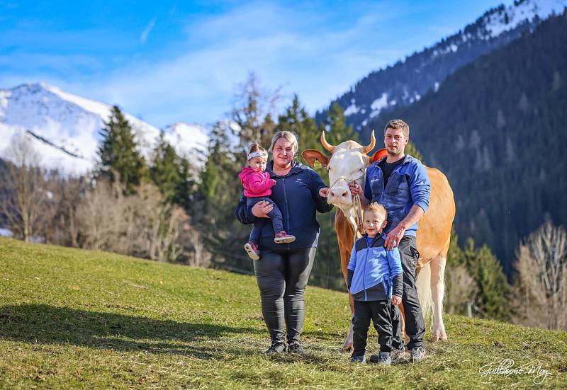 Besitzer des Hofes Bergland Familie Lintner